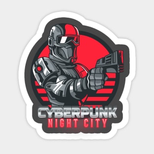 Cyberpunk Night City Sticker